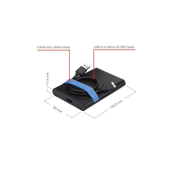 Verbatim Enclosure 2.5” SATA USB 3.2 Tool-Less 53106