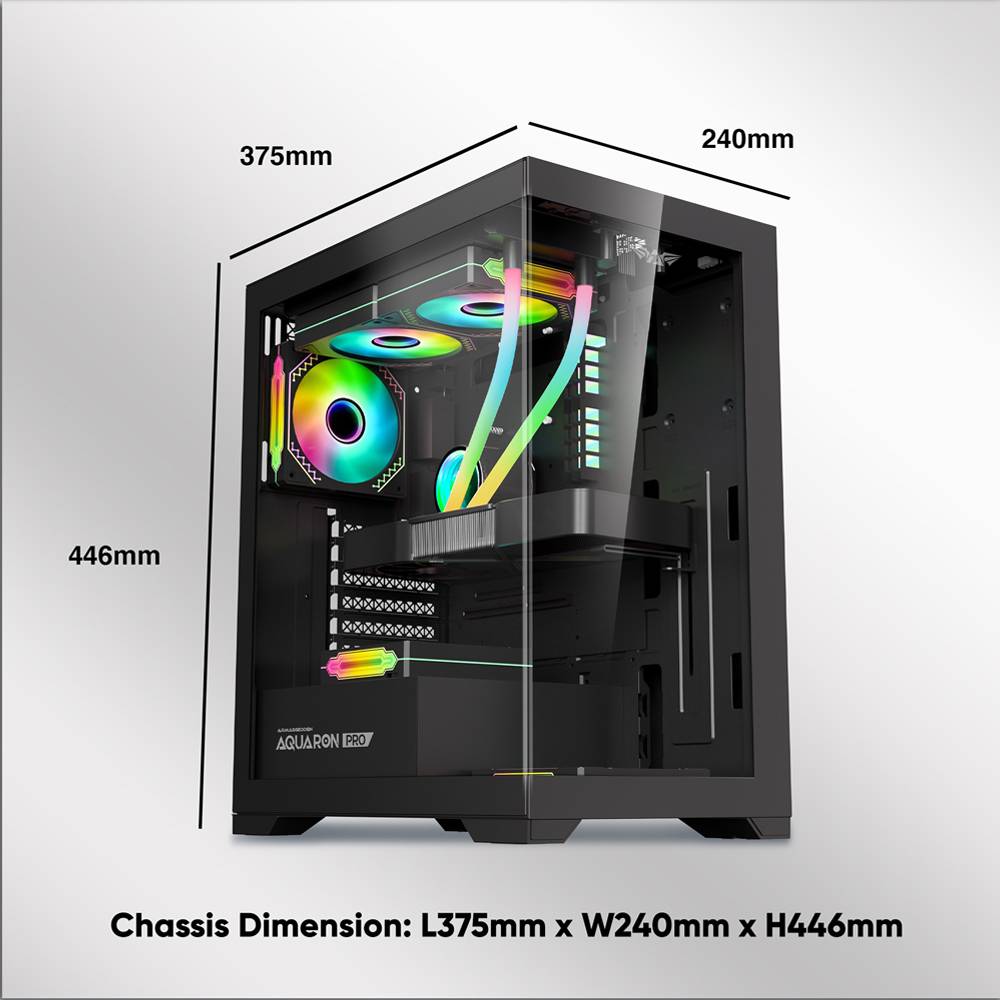 Armaggeddon Aquaron Pro ATX Gaming Case White