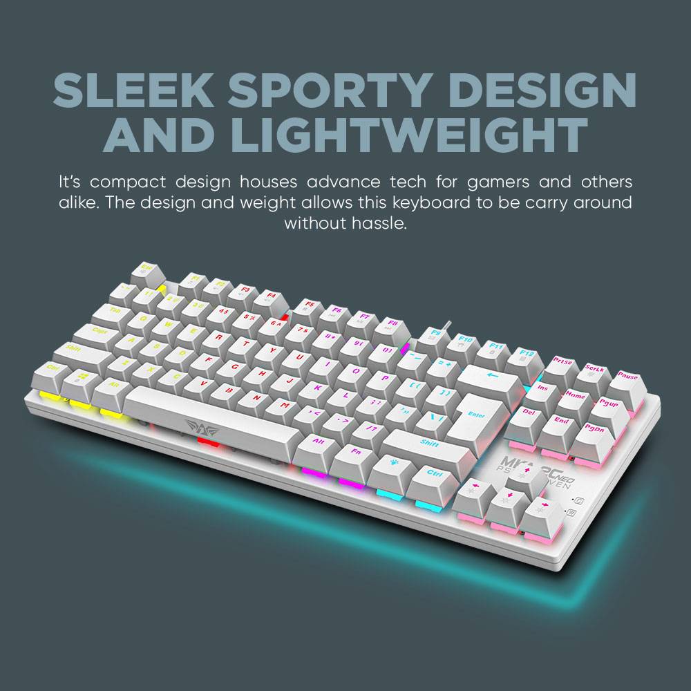 Armaggeddon MKA-2C Neo White Mechanical Gaming Keyboard 87