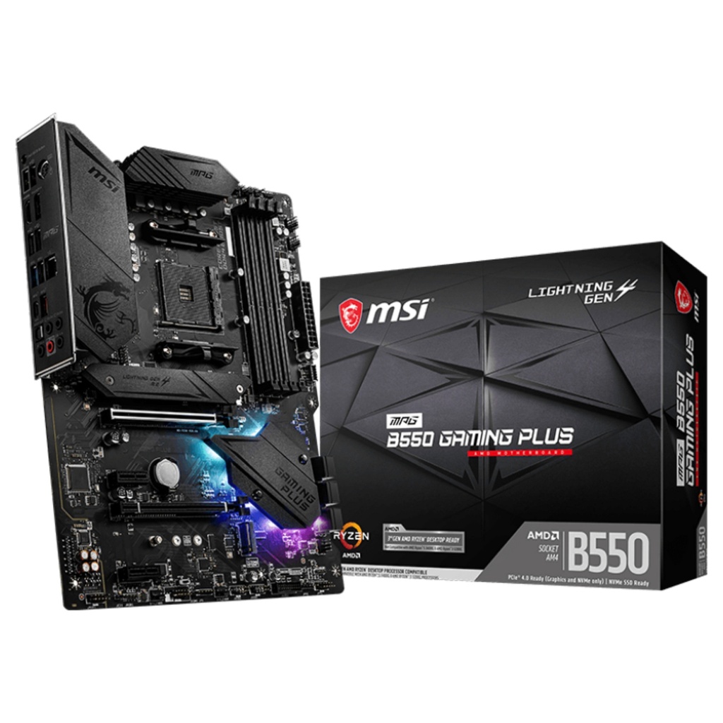 MSI Motherboard MPG B550 GAMING PLUS - ATX - Socket AM4 - AMD B550 · 7C56-003R