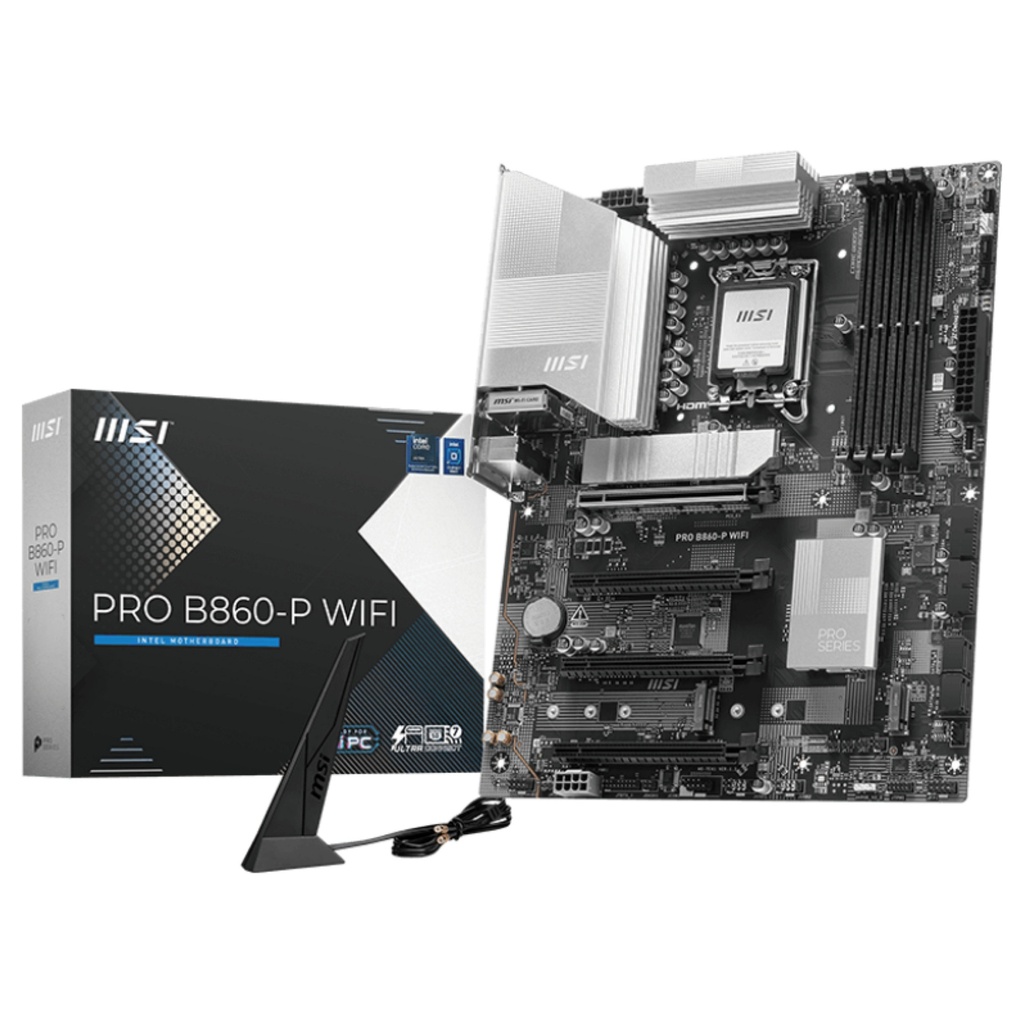 MSI Motherboard PRO B860-P WIFI - ATX - Socket LGA1851 - Intel B860 · 7E41-001R