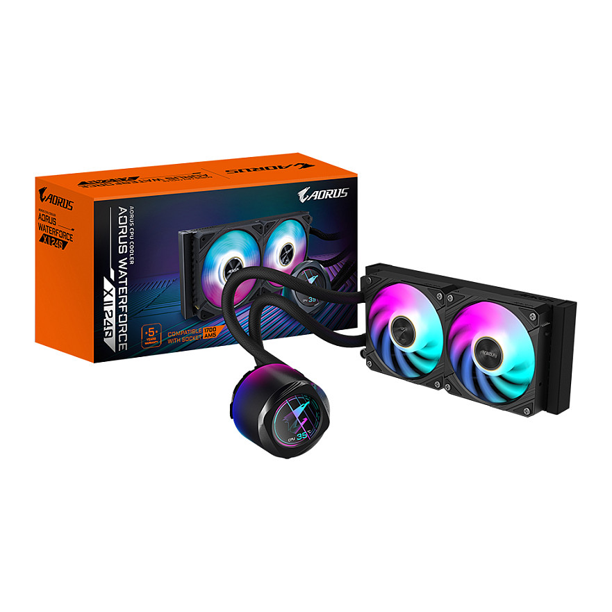 GIGABYTE AORUS WATERFORCE X II 240 AIO Liquid CPU Cooler