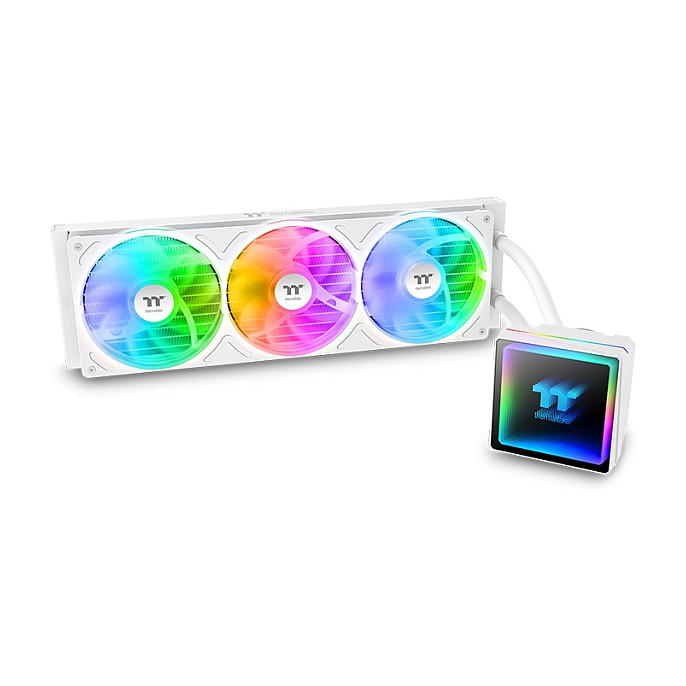 THERMALTAKE TH360 V3 ARGB Sync AIO Liquid CPU Cooler — Snow Edition (White)
