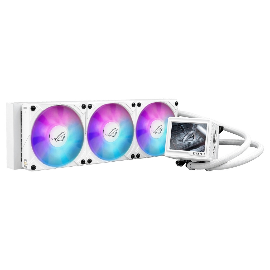 K ASUS ROG Ryujin III 360 ARGB EXTREME White All-in-One Liquid Cooler for AMD and Intel CPUs