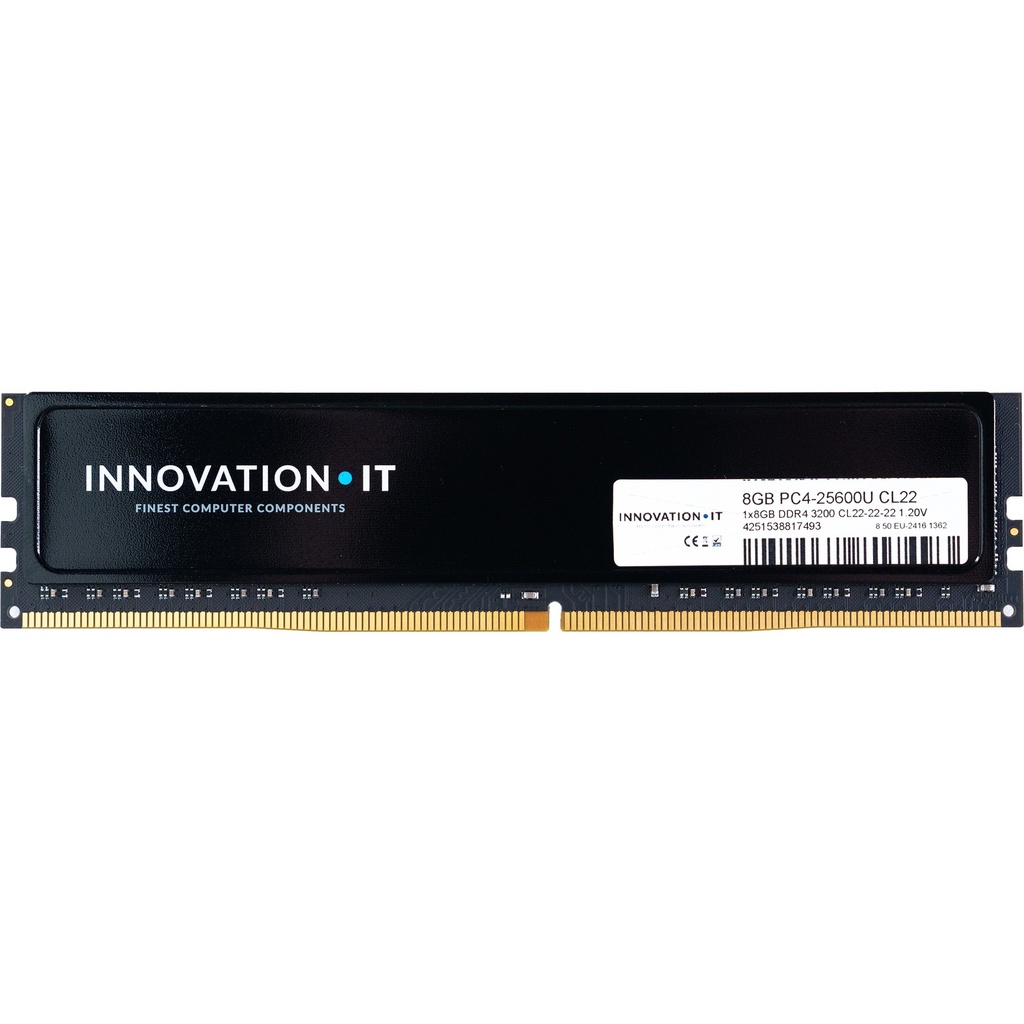 3200 8GB Innovation IT CL22 1.2V with Heatspreader · CL22-22-22