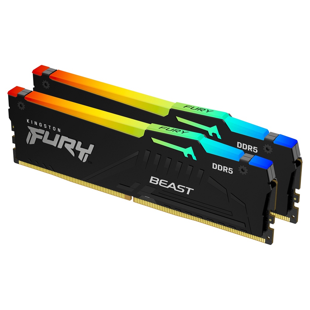KINGSTON 32GB 6400MT/s DDR5 CL32 DIMM Kit of 2 FURY Beast RGB EXPO
