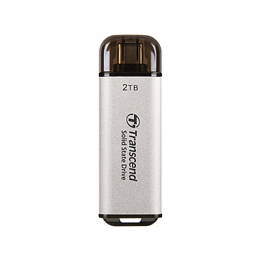 Transcend ESD300S External USB 10Gbps Type C Silver 2TB - TS2TESD300S