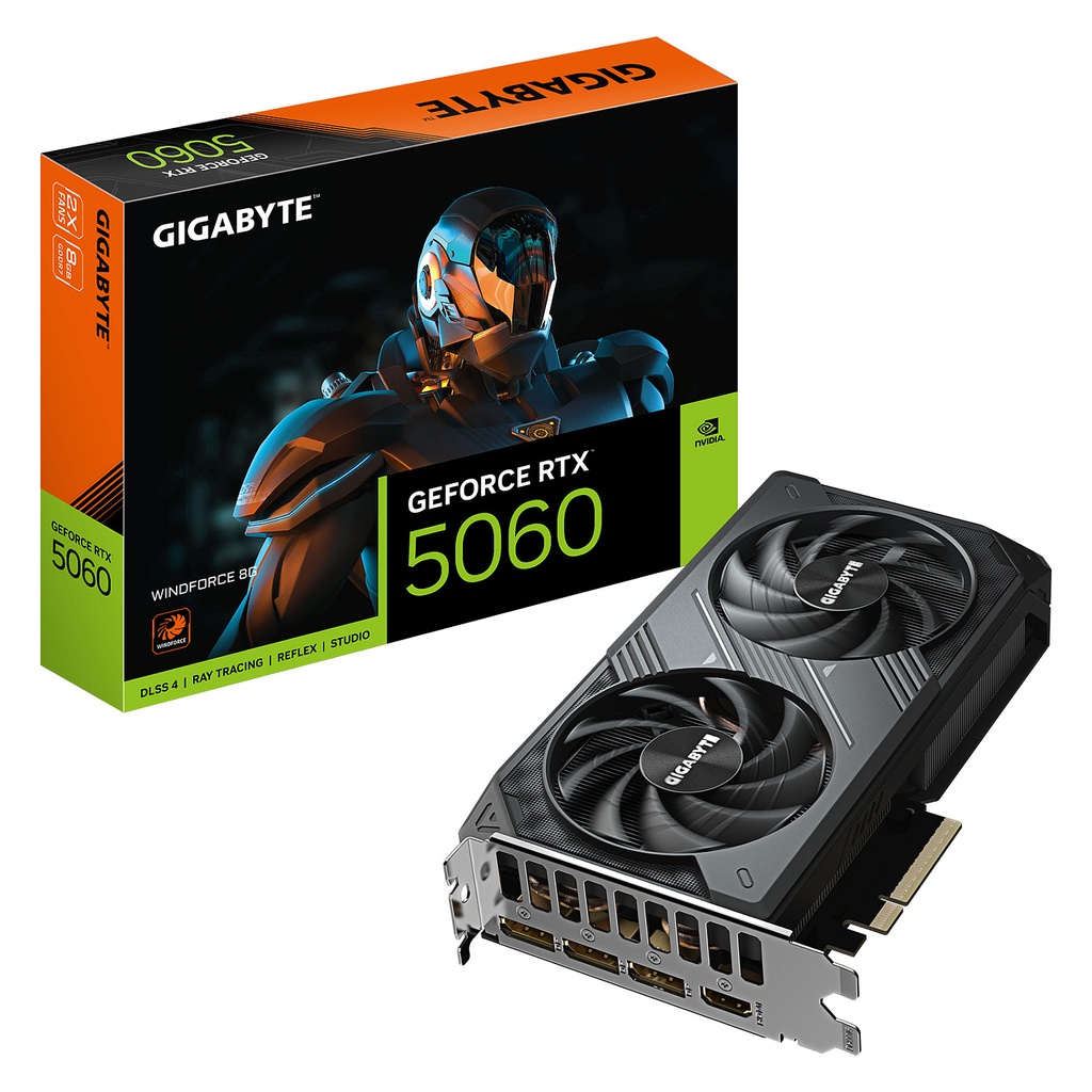 RTX 5060 8GB GIGABYTEWINDFORCE GDDR7