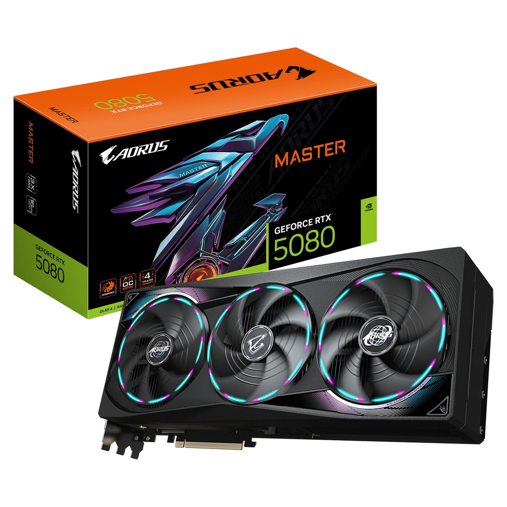 RTX 5080 16GB Gigabyte Aorus Master GDDR7 3Fan