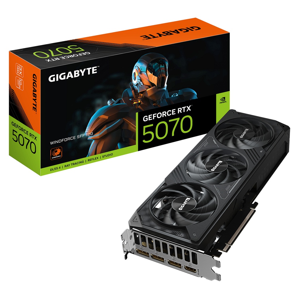 RTX 5070 12GB Gigabyte Windforce SFF GDDR7 3 Fan