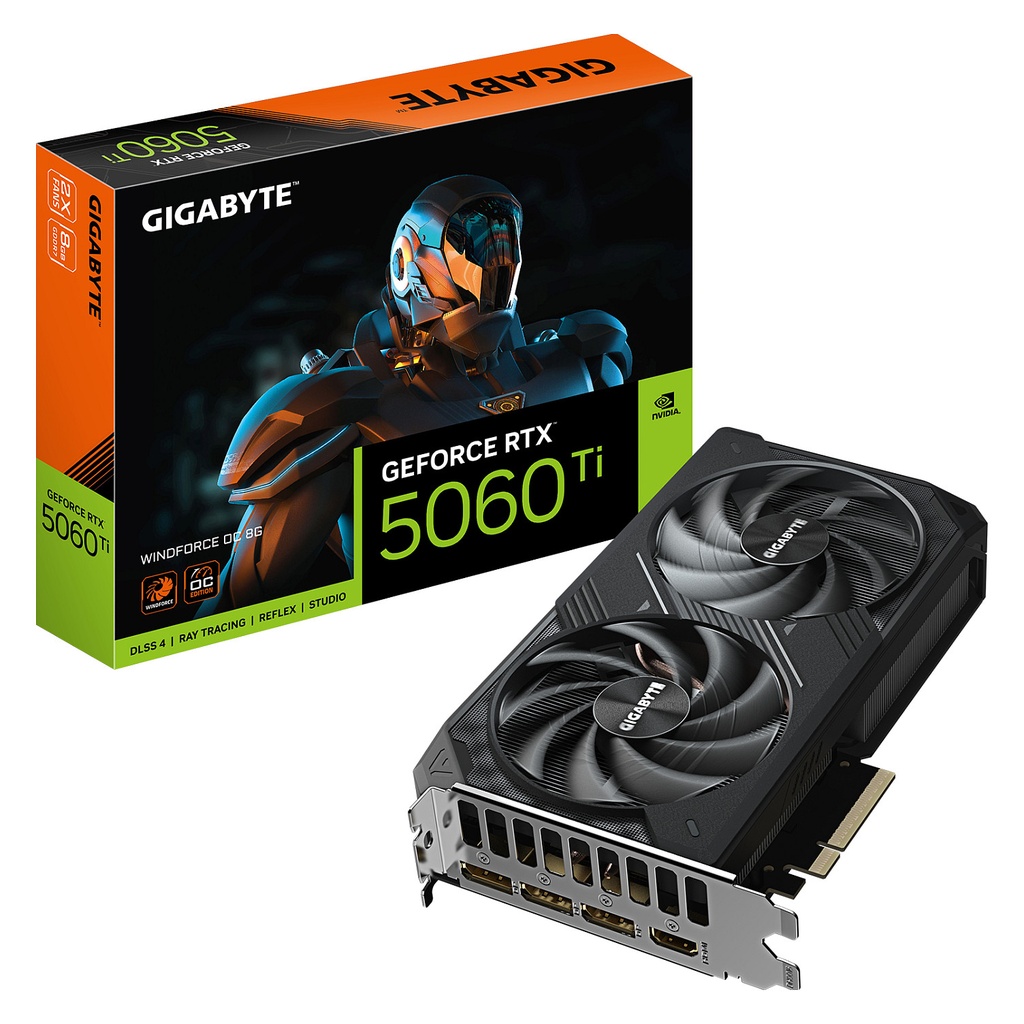 RTX 5060 TI 8GB Gigabyte Windforce OC 8GB GDDR7