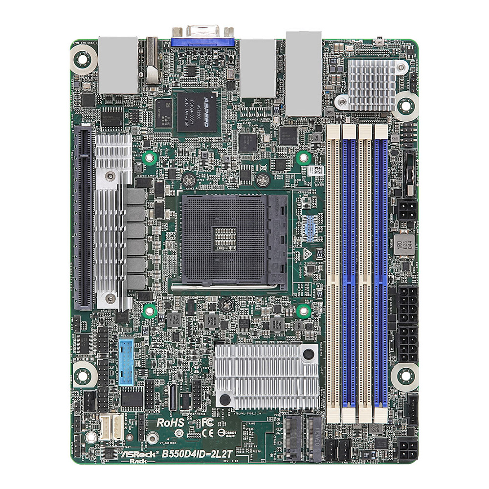 ASRock Mainboard B550D4ID-2L2T mini-ITX Sockel AM4 Single