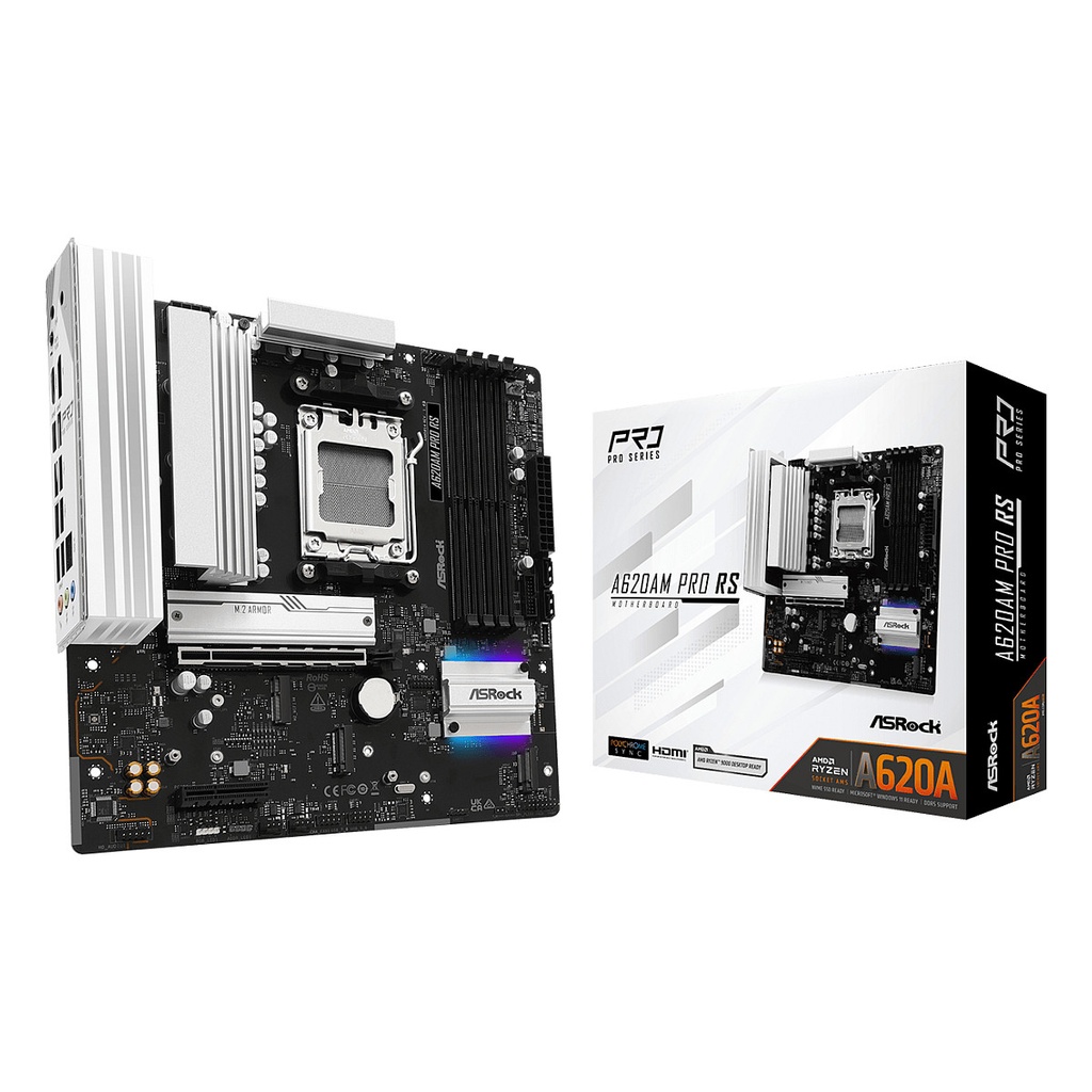 ASRock A620AM Pro RS AM5 mATX HDMI/DP DDR5