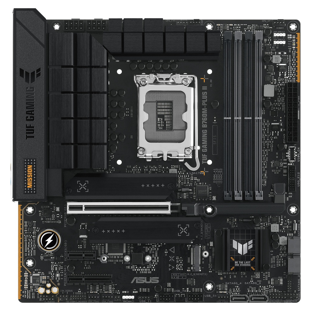 ASUS TUF GAMING B760M-PLUS II mATX Mainboard Sockel 1700 M.2/Thunderbolt 4