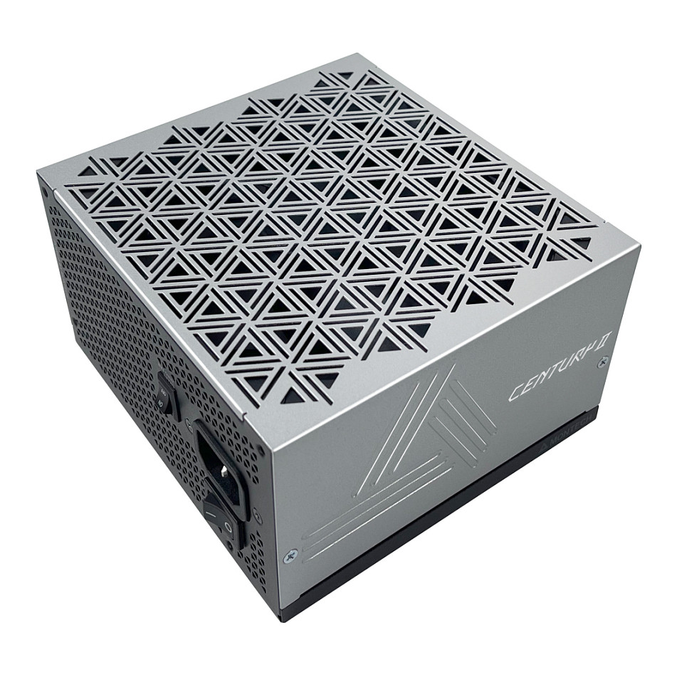 Montech CENTURY II 1200 (Silver, 1x 12-Pin High Power GPU, 6x PCIe, Cable Management, 1200 Watt) 1200W