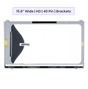 Laptop Screen Panel 15.6-Inch - HD (1366x768) - 40 Pin - Brackets
