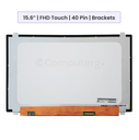 Laptop Screen Panel 15.6-Inch- FHD (1920x1080) Touch - 40 Pin - Brackets