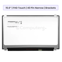 Laptop Screen Panel 15.6-Inch - FHD (1920x1080) IPS On-Cell Touch - 40 Pin Narrow - Brackets