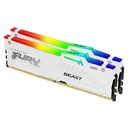 KINGSTON FURY Beast 64GB DIMM 5200MT/s DDR5 CL40 Kit of 2 White RGB XMP