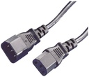 Manhattan MH Power Cable - IEC C13 Female to C14 Male - 1.8m / 6ft - 10A / 250V - 301152