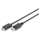 DIGITUS AK-340303-020-S DisplayPort to HDMI Cable 2m